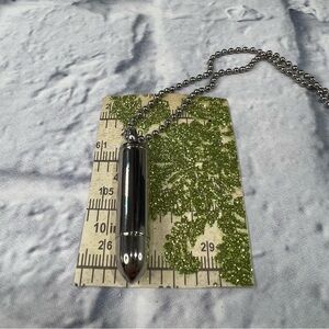 Urn necklace stainless steel bullet urn